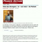 Article de France-Guyane du 7 décembre 2011
