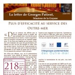 Couverture de la lettre de Georges Patient - juillet 2013